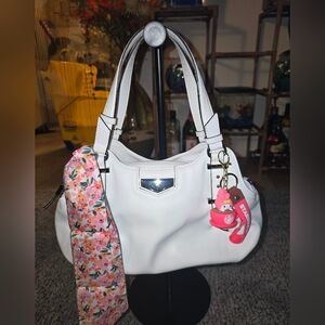 🔮Simply Vera Vera Wang White Satchel Bag - Preloved Condition